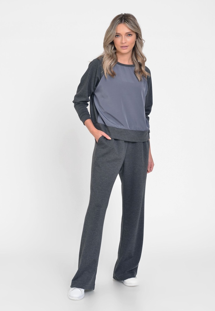 Reducere 25% la Pantaloni Dama, Casual-Sport, Gri Inchis