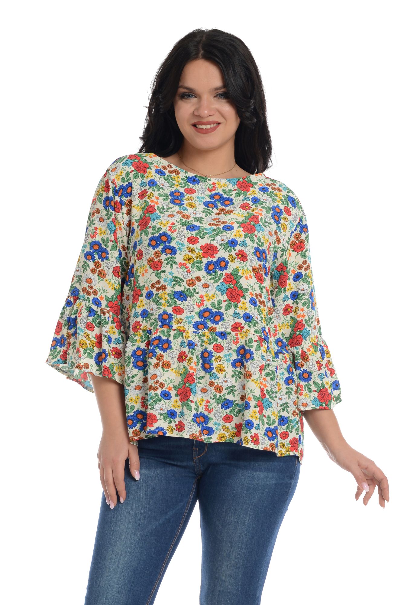 Reducere 33% la Bluza dama, cu imprimeu floral