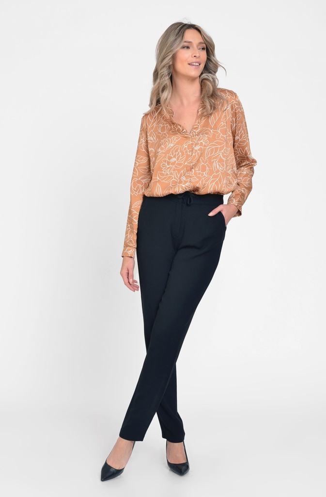 Reducere 26% la Camasa Dama, Bej, cu model floral