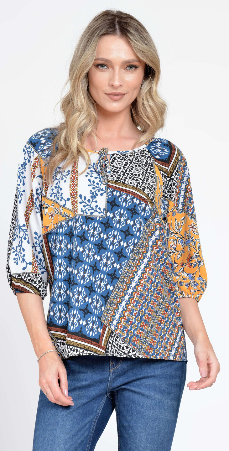 Reducere 25% la Bluza IE Dama cu Maneca 3 sferturi, Multicolor