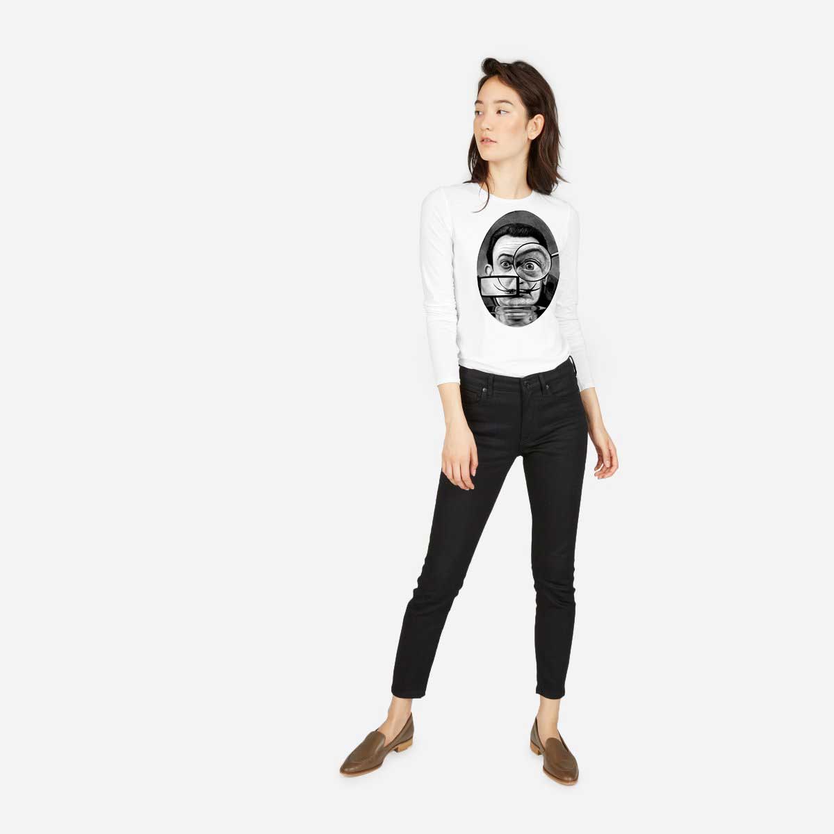 Reducere 27% la Bluza dama alba - Dali - The Watcher