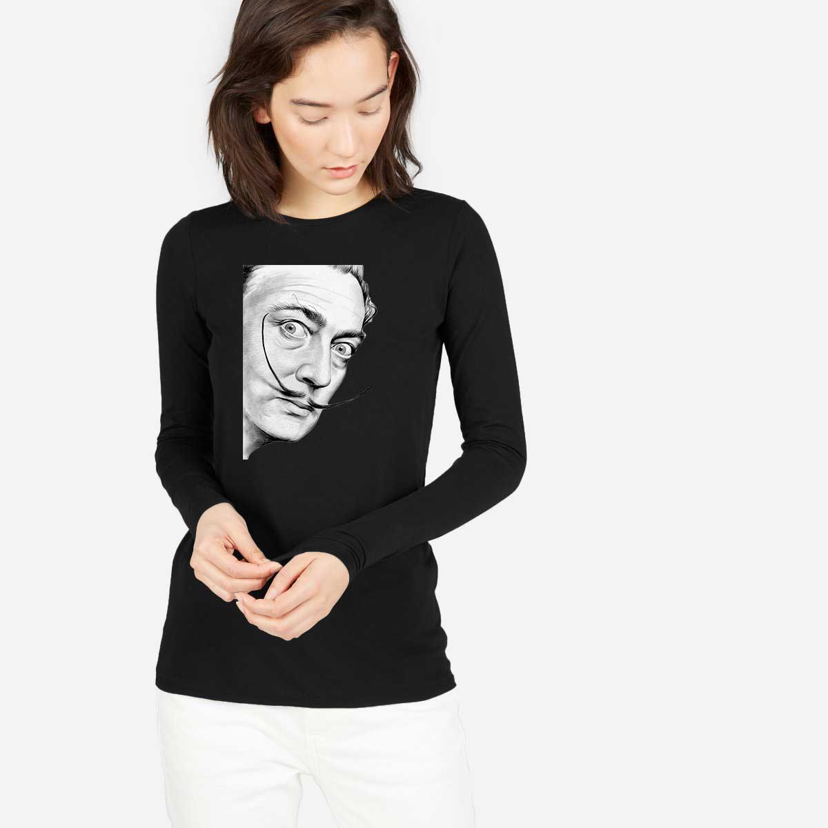 Reducere 27% la Bluza dama neagra - Dali - Portret