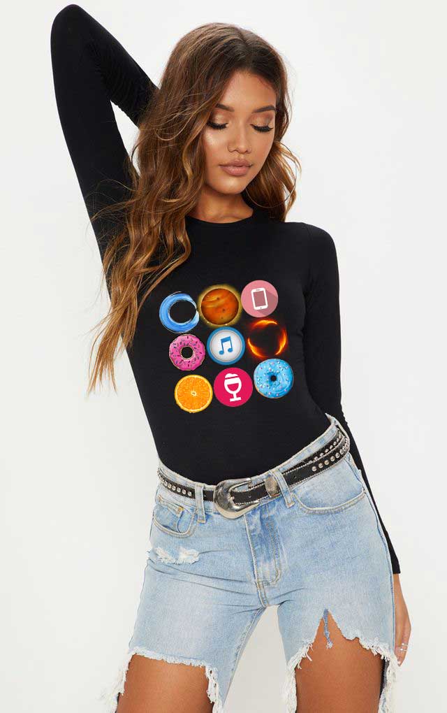 Reducere 27% la Bluza dama neagra - Circle