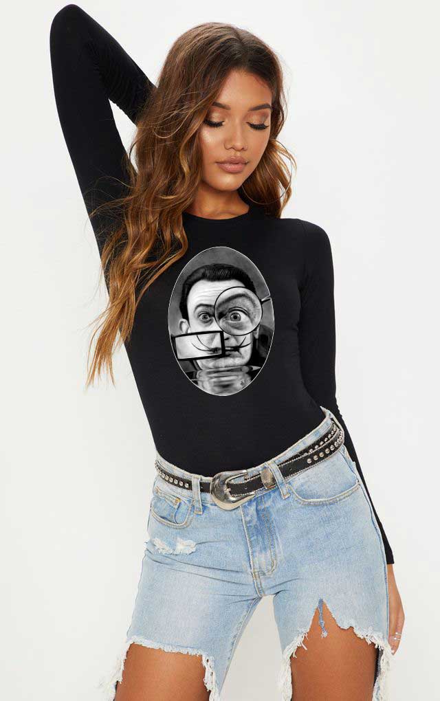 Reducere 27% la Bluza dama neagra - Dali - The Watcher