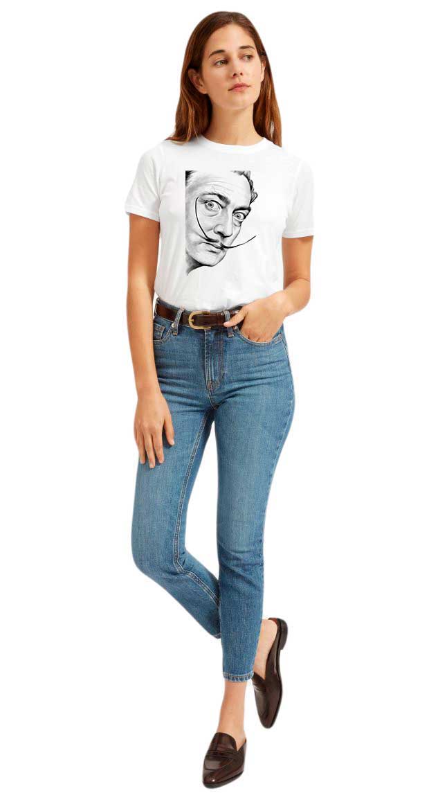 Reducere 33% la Tricou dama alb - Dali - Portret