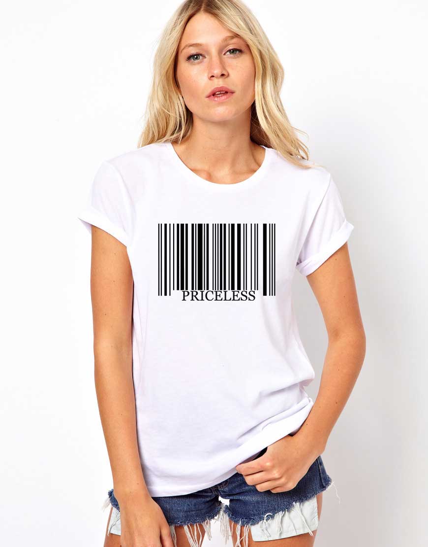 Reducere 33% la Tricou dama alb -  Priceless