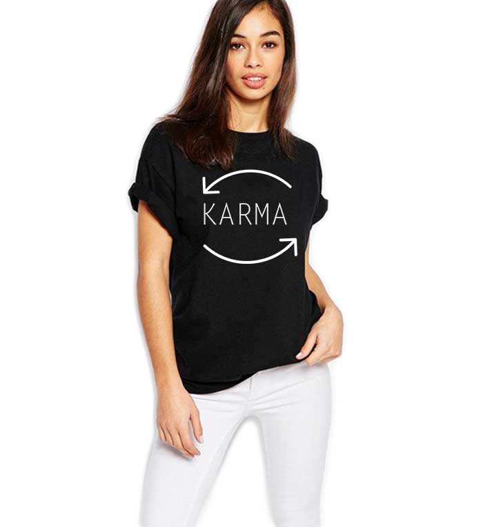 Reducere 33% la Tricou dama negru - Karma