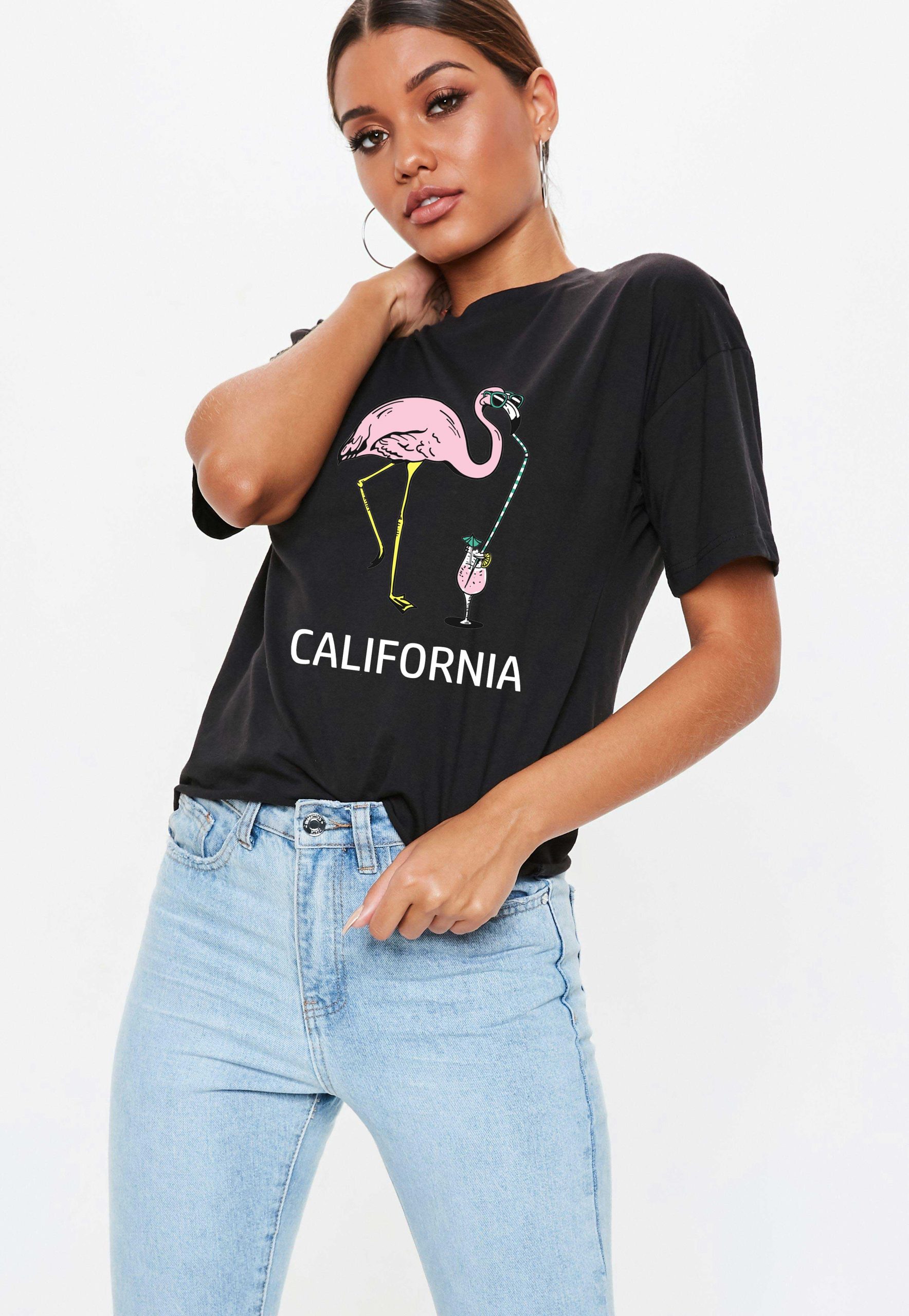 Reducere 33% la Tricou dama negru - California