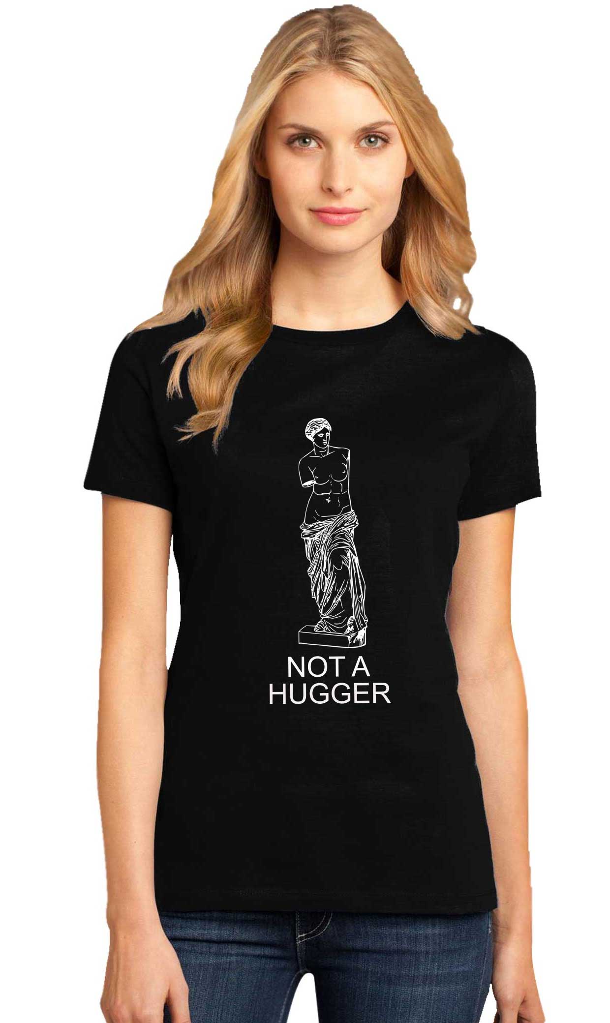 Reducere 33% la Tricou dama negru - Not a hugger