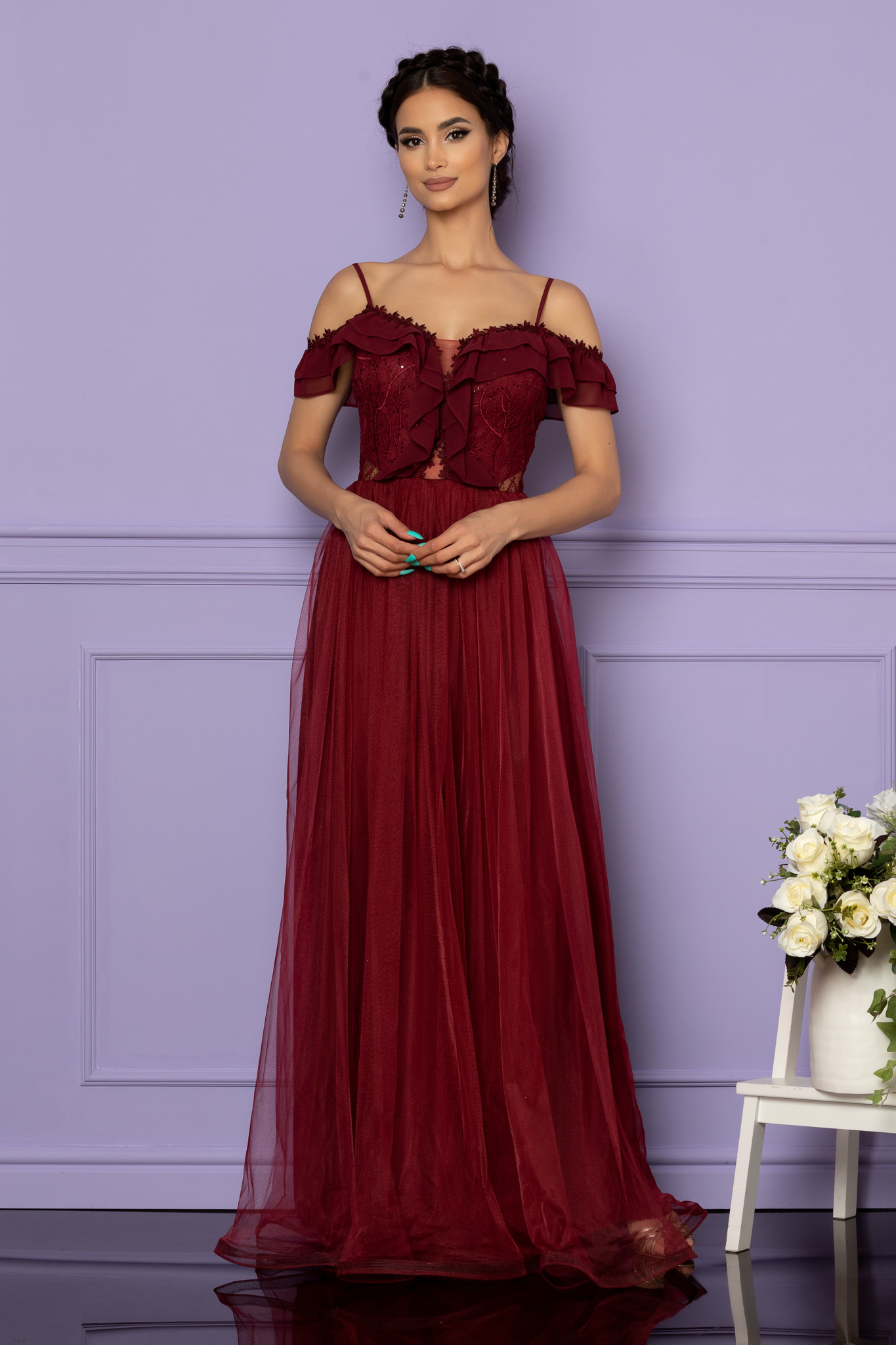 Reducere 11% la Rochie Swing Bordo