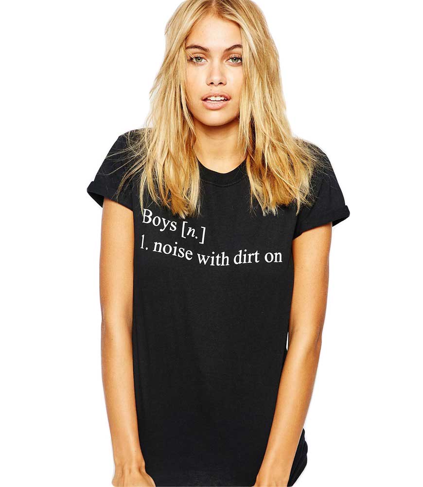 Reducere 33% la Tricou dama negru - Boys