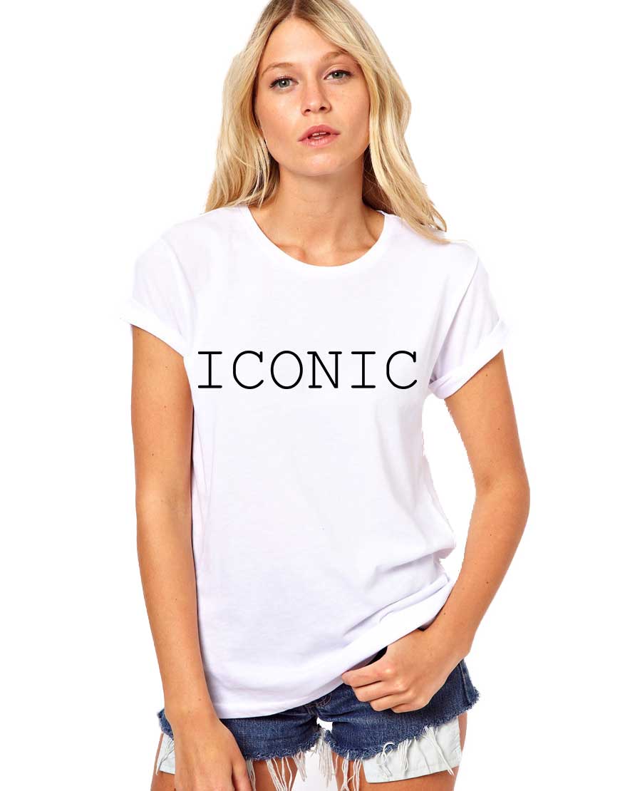 Reducere 33% la Tricou dama alb -  ICONIC