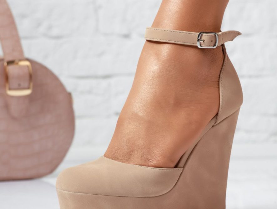 Reducere 24% la Pantofi Dama cu Platforma Monaco Bej #13949