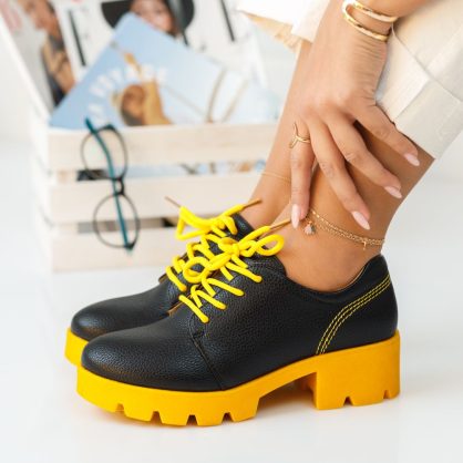 Reducere 44% la Pantofi Casual Emery Galbeni #380M