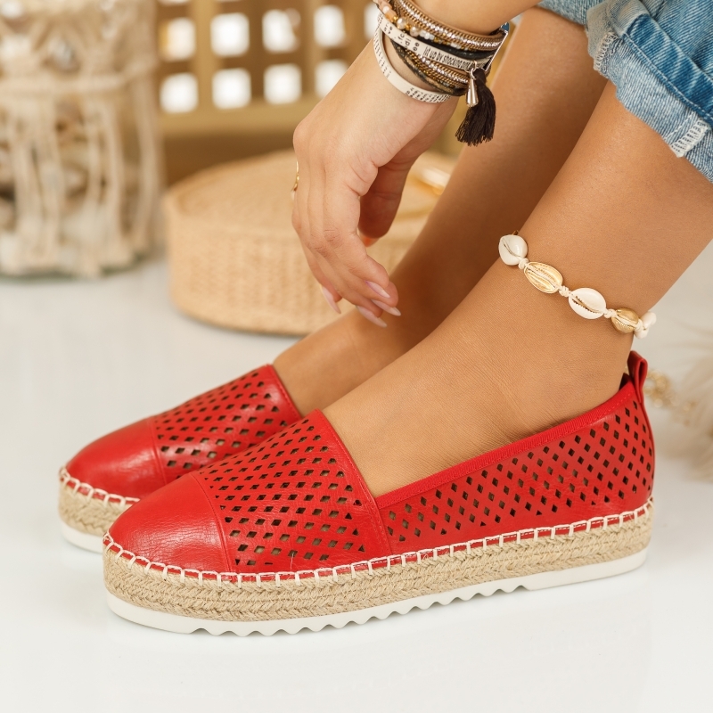 Reducere 47% la Espadrile Dama Elsa Rosii #815M