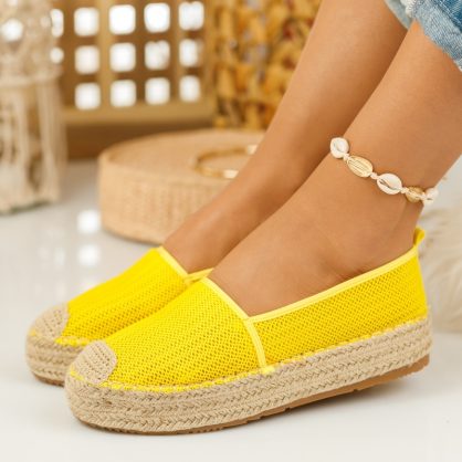 Reducere 42% la Espadrile Dama Ova Galbene #748M