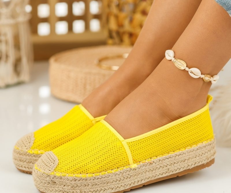 Reducere 42% la Espadrile Dama Ova Galbene #748M