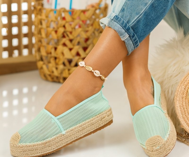 Reducere 42% la Espadrile Dama Ova Verzi #753M