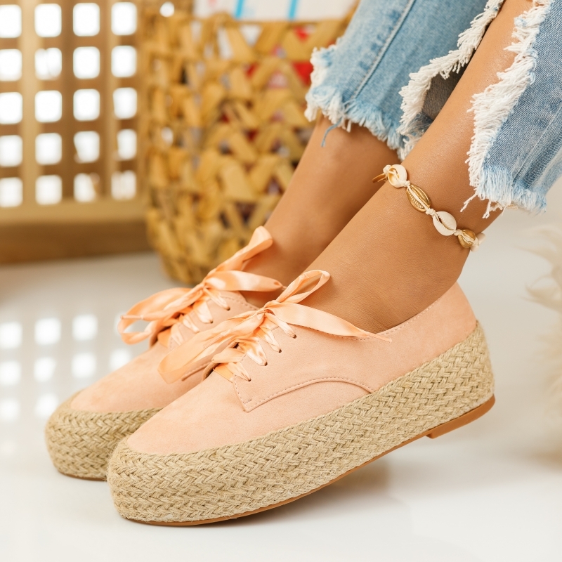 Reducere 47% la Espadrile Dama Amore Roz #818M