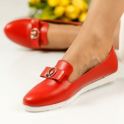 Reducere 47% la Pantofi Casual Dama Karma Rosii #1132M