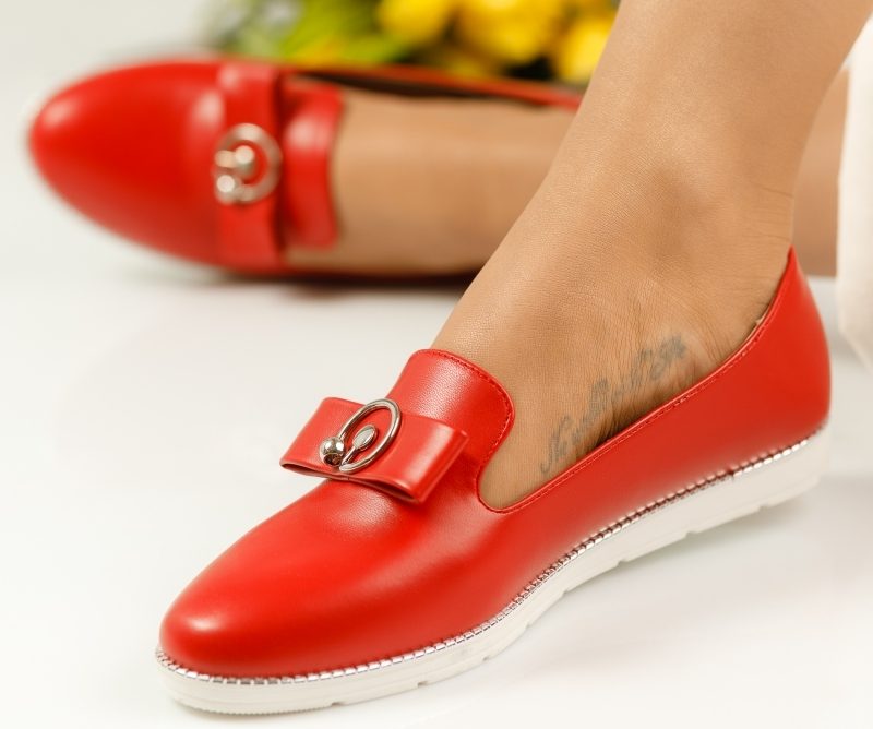 Reducere 47% la Pantofi Casual Dama Karma Rosii #1132M