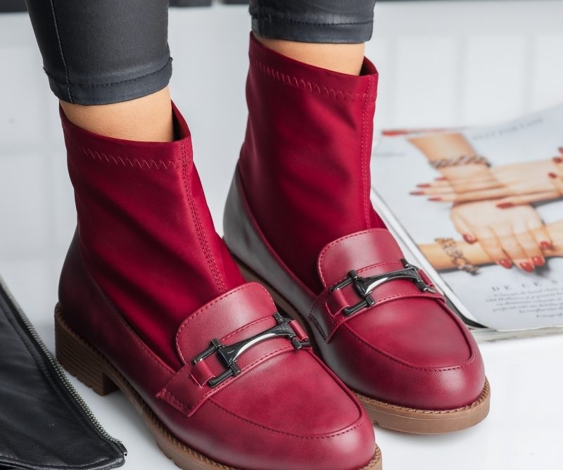 Reducere 47% la Ghete Dama Christina Bordo #3238M