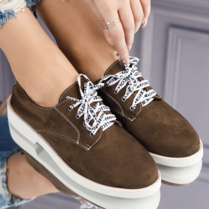 Reducere 30% la Pantofi Casual Dama Aurora Verzi #3812M