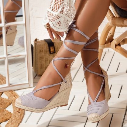 Reducere 25% la Sandale Dama cu Platforma Kaya Mov #5065M