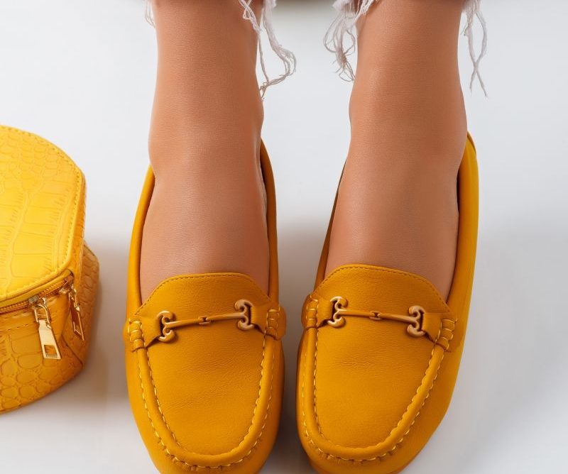 Reducere 28% la Mocasini Dama Saylor Galbeni #5362M