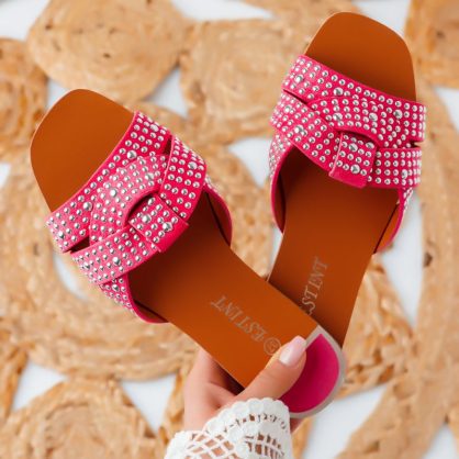 Reducere 40% la Papuci Dama Mina Roz #6010M