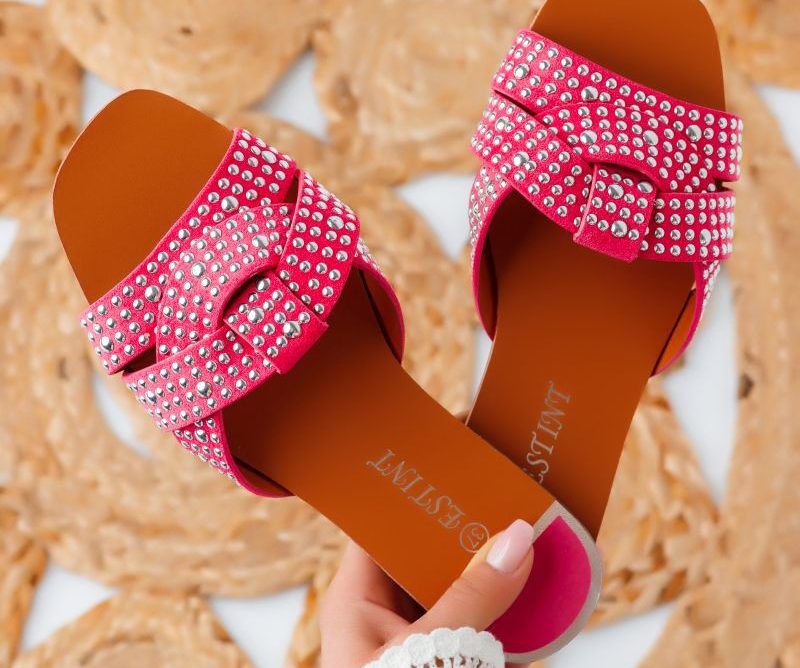 Reducere 40% la Papuci Dama Mina Roz #6010M