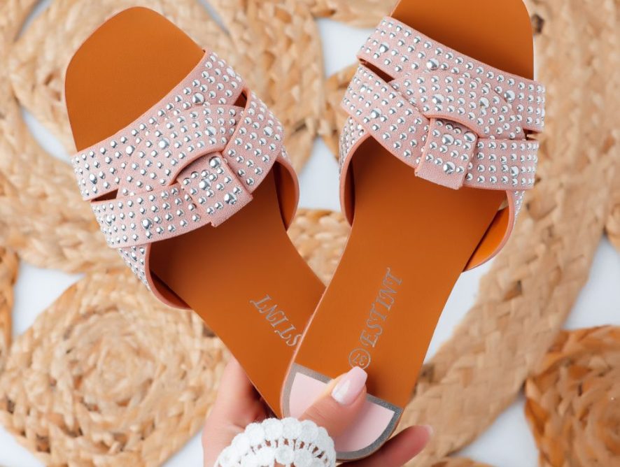 Reducere 40% la Papuci Dama Mina Roz #6011M