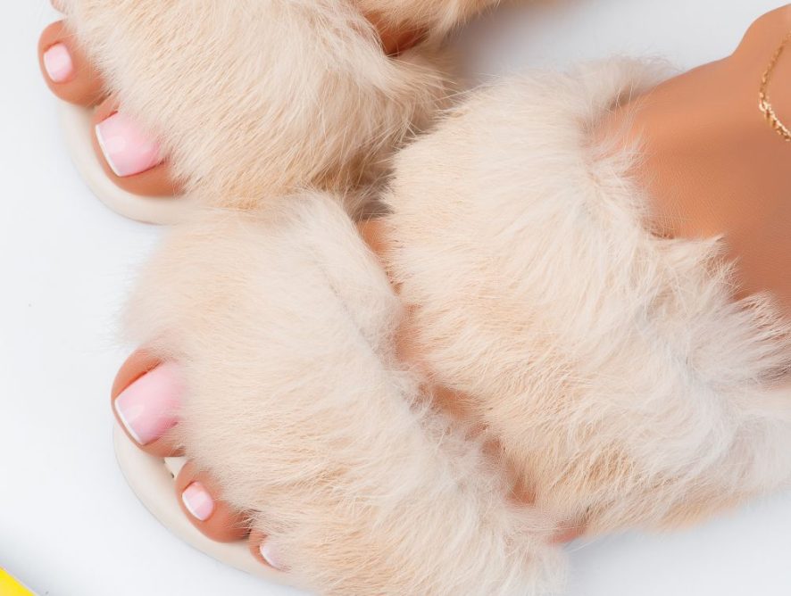 Reducere 30% la Papuci Dama Violeta Bej #6314M