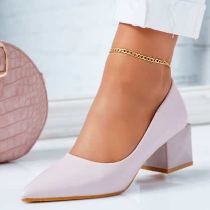 Reducere 24% la Pantofi Dama cu Toc Favela Roz #6631M