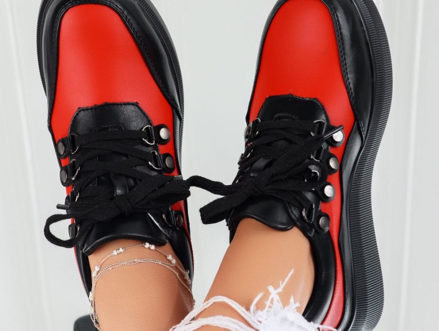 Reducere 23% la Pantofi Casual Dama Lydia Rosii #7432M