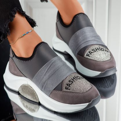Reducere 23% la Adidasi Dama Casiana Gri #7446M