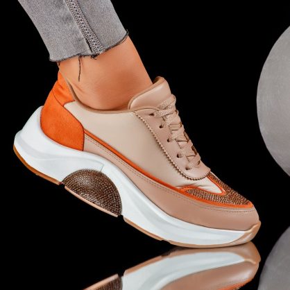 Reducere 23% la Adidasi Dama Beverly Bej #7442M