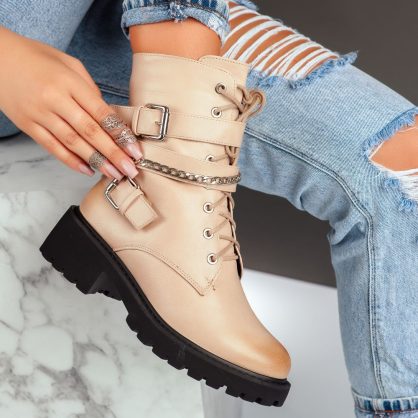 Reducere 24% la Ghete Dama Devon Bej #7598M