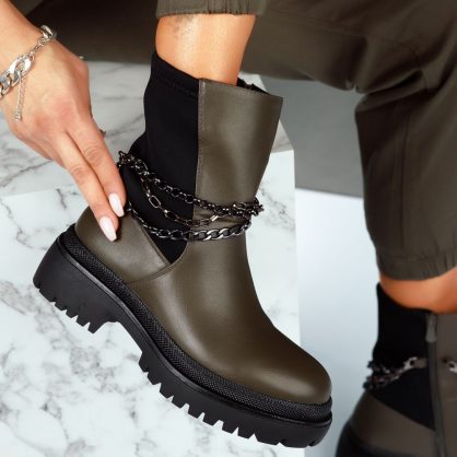 Reducere 45% la Ghete Dama Amara Verzi #7507M