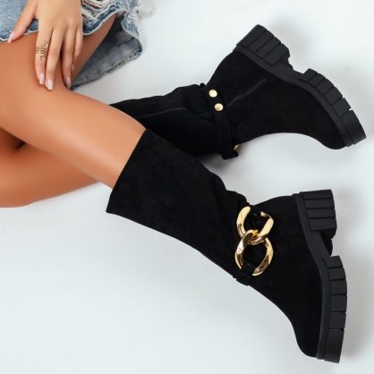 Reducere 25% la Cizme Scurte Dama Betty Negre #7526M