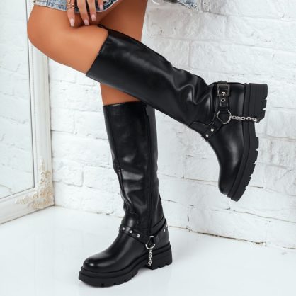 Reducere 22% la Cizme Scurte Dama Blanca Negre #7535M