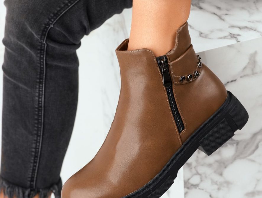 Reducere 34% la Ghete Dama Emy Khaki #7887M