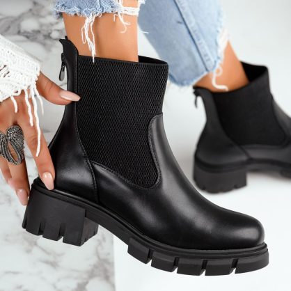 Reducere 31% la Ghete Dama Aggie Negre #7978M