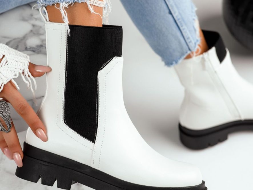 Reducere 31% la Ghete Dama Alethea Albe #7981M