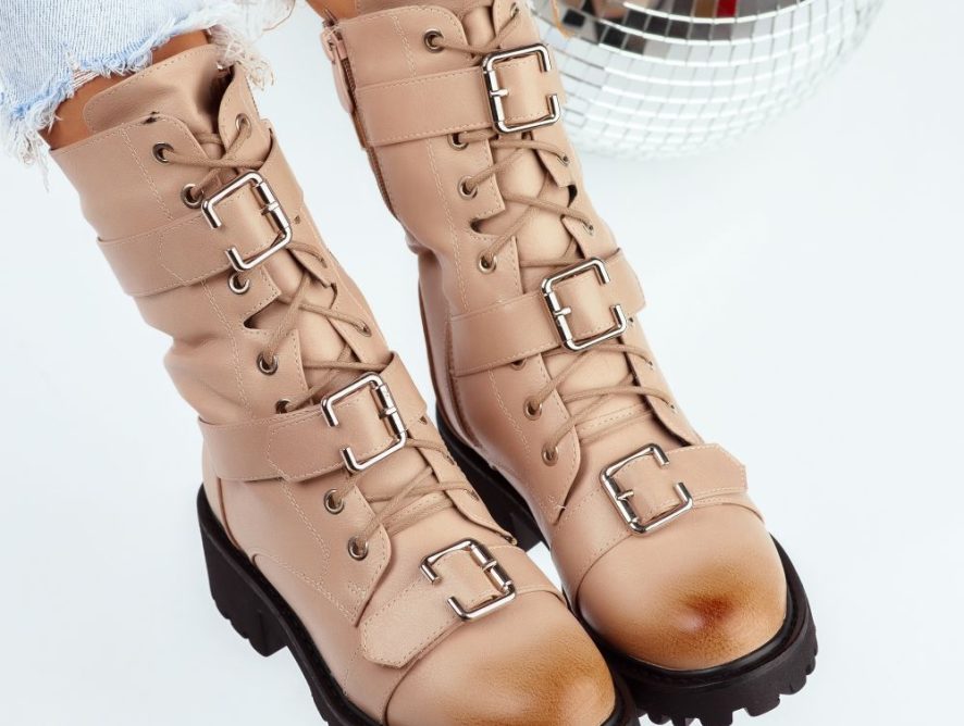 Reducere 45% la Ghete Dama Bunny Bej #8169M