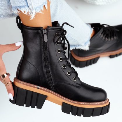 Reducere 24% la Ghete Dama Dina Negre #8257M