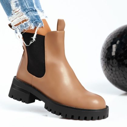 Reducere 41% la Ghete Dama Liliane Khaki #8517M