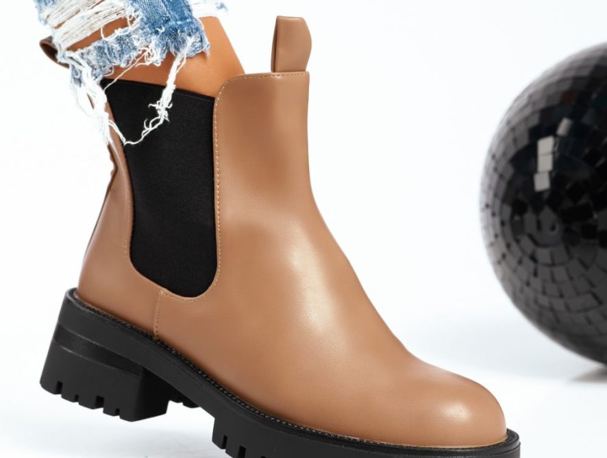 Reducere 41% la Ghete Dama Liliane Khaki #8517M