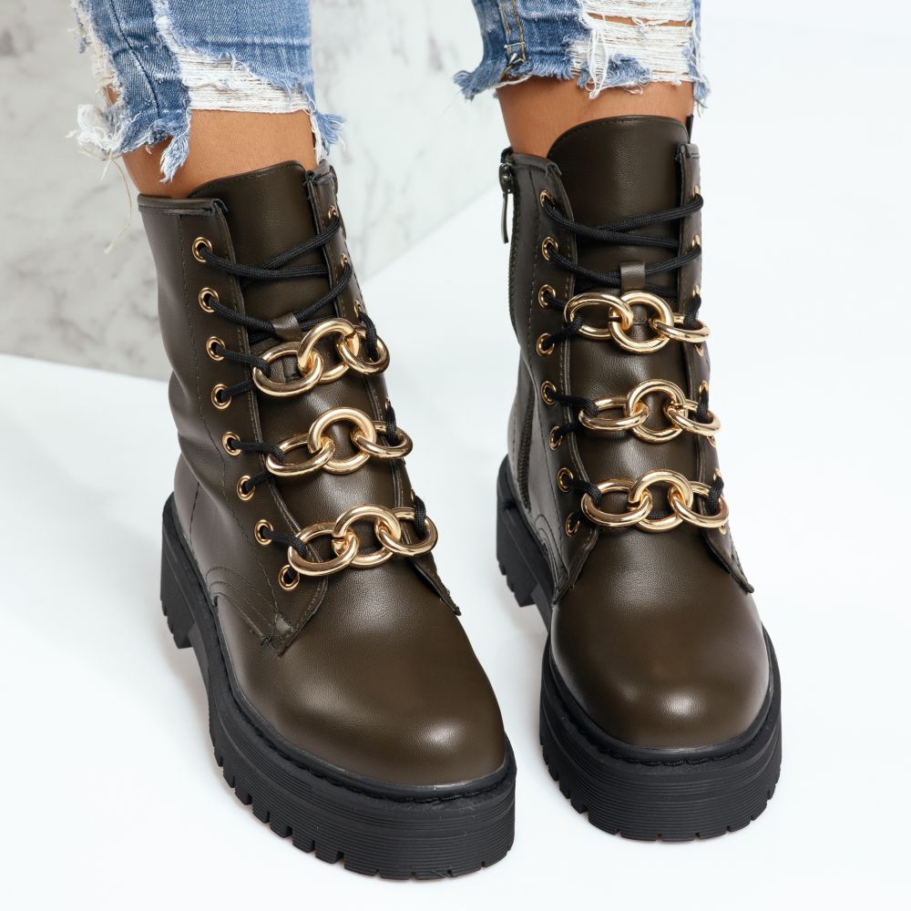 Reducere 50% la Ghete Dama Mathilde Verzi #8535M