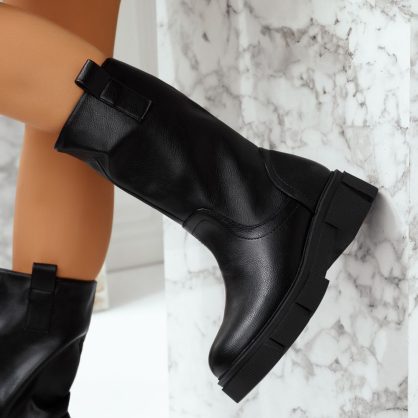 Reducere 25% la Cizme Scurte Dama Ayfer Negre #8801M